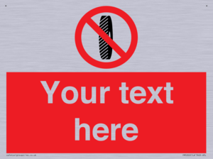 Custom Do Not Change Grinding Wheel Sign